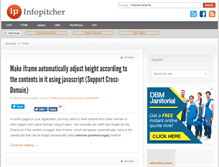 Tablet Screenshot of infopitcher.com